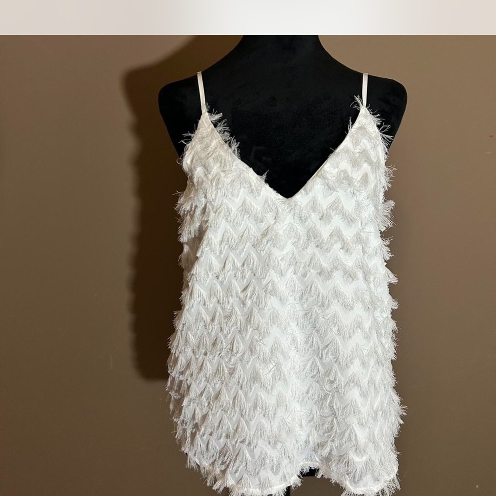 Cupshe White Textured Camisole Top